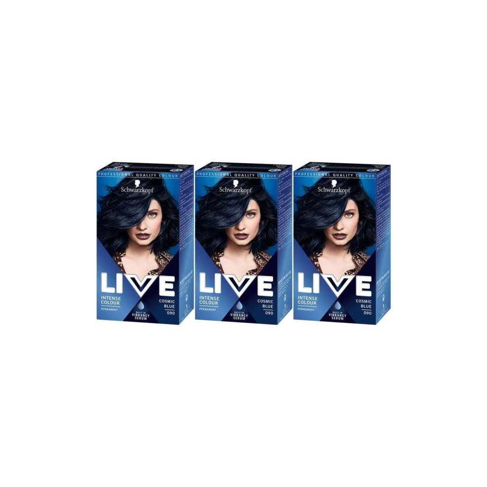 Schwarzkopf Live XXL 90 Cosmic Blue (Pack of 3)