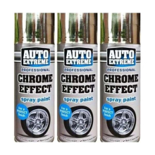 Rapide Auto Extreme Professional Chrome Effect Spray Paint 400ml 9955 (Pack of 3)