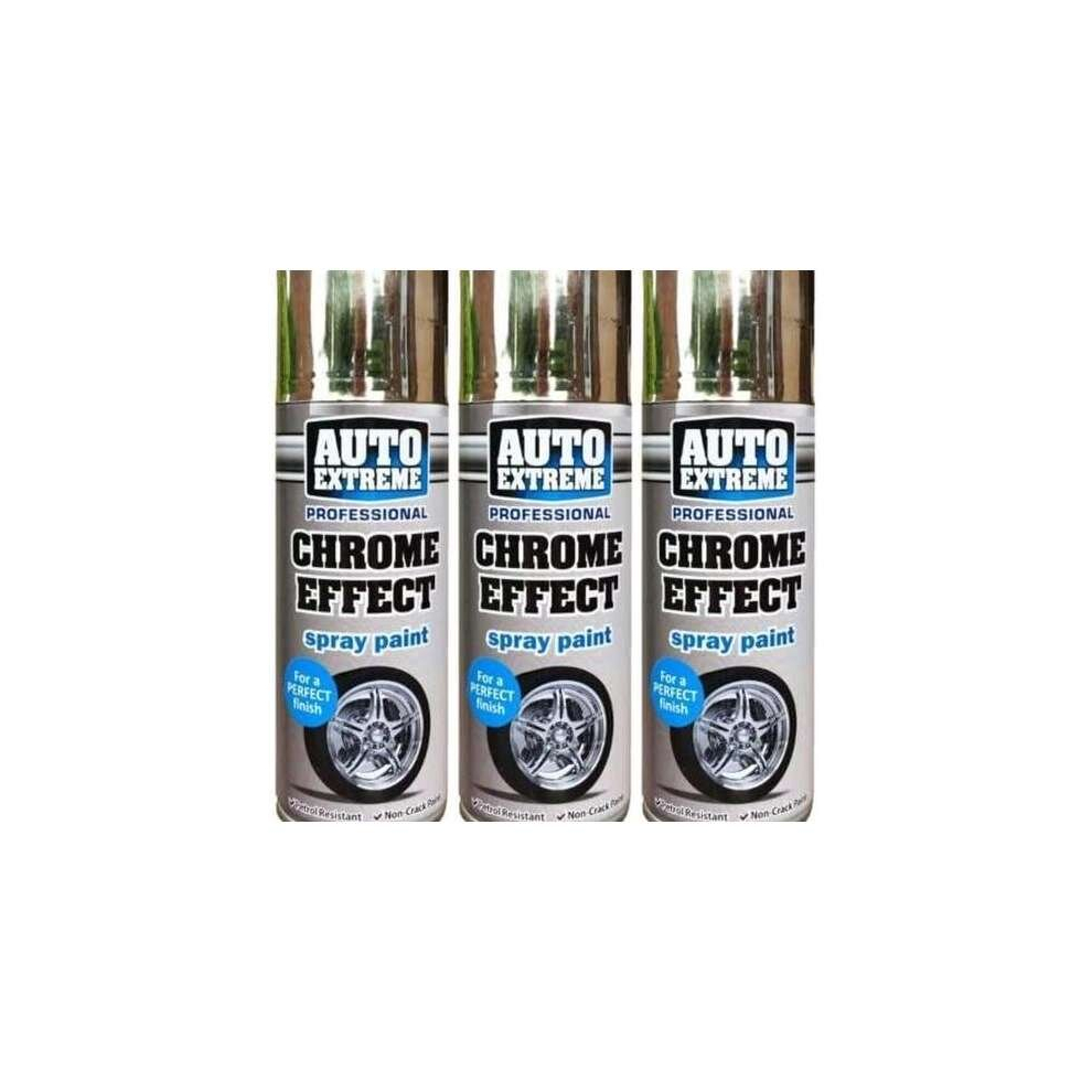 Rapide Auto Extreme Professional Chrome Effect Spray Paint 400ml    9955 (Pack of 3)