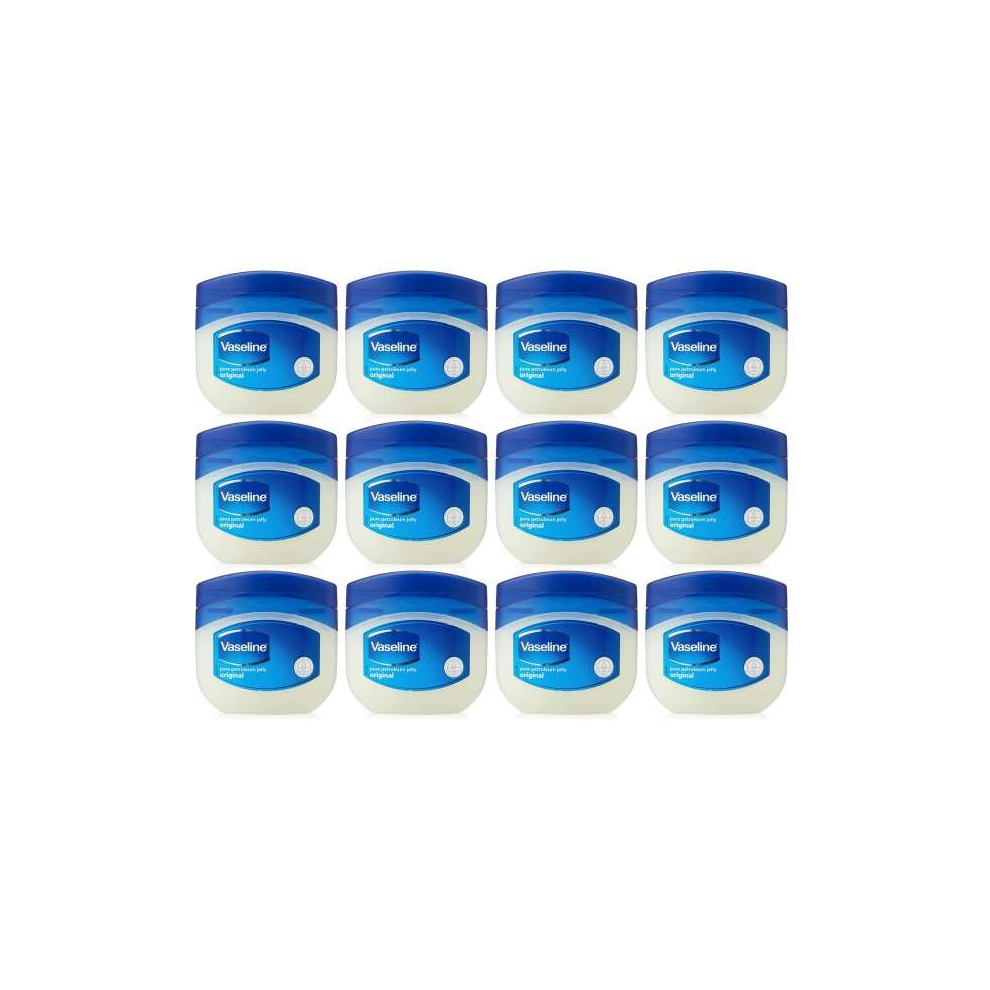 Vaseline Original Pure Petroleum Jelly, 50ml (Pack of 12)