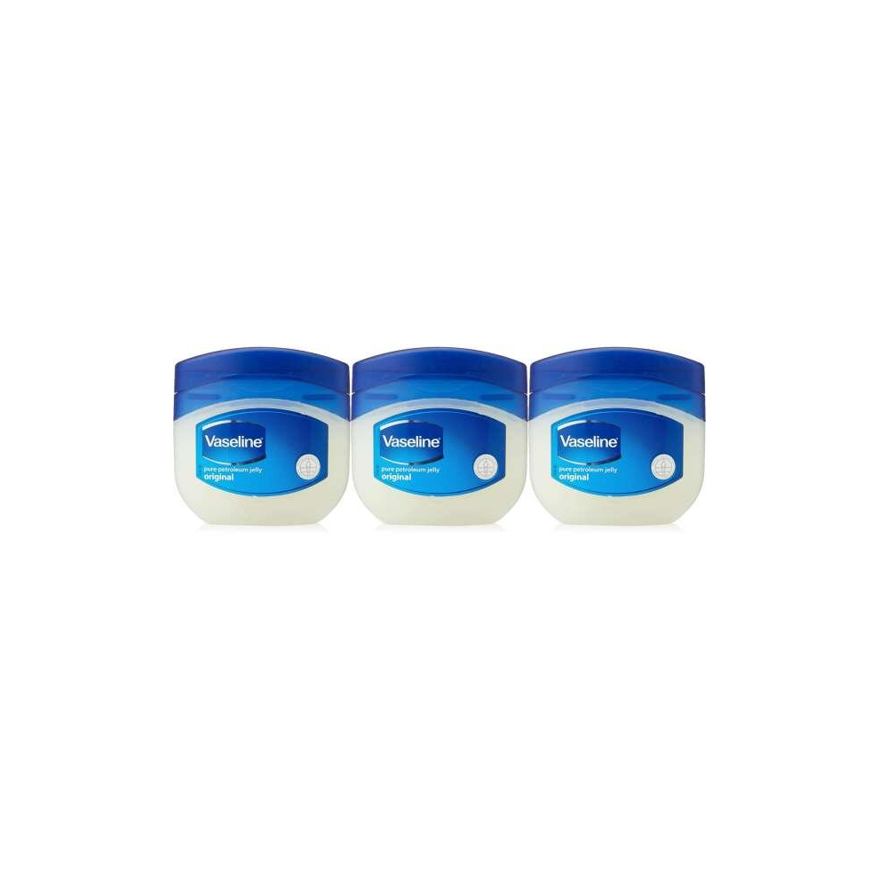 Vaseline Original Pure Petroleum Jelly, 50ml (Pack of 3)