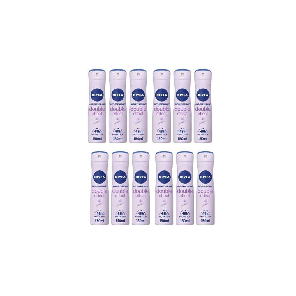 Nivea Deodorant Double Effect For Women 150ml (Pack of 12)