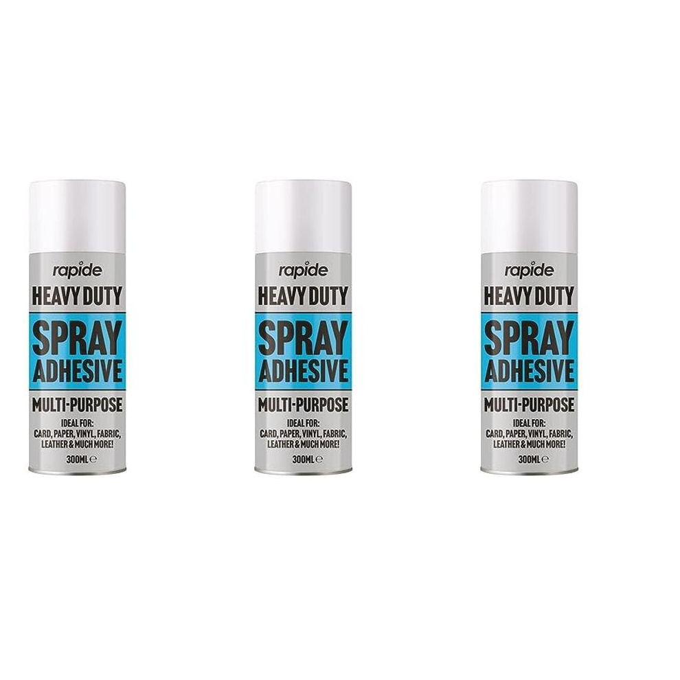 Rapide Heavy Duty Spray Adhesive Glue Multipurpose 300ml 95404 (Pack of 3)