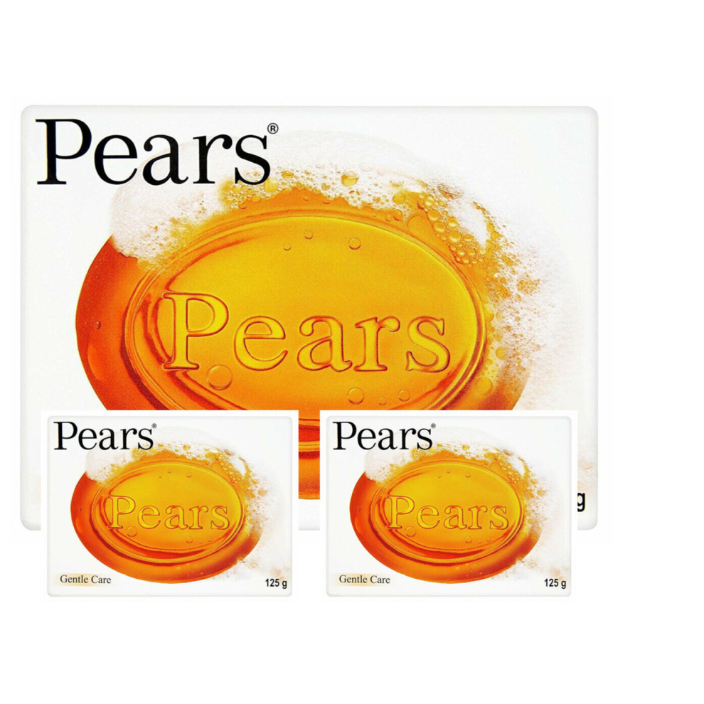 Pears Pure And Gentle Care Amber Soap 125g (Pack of 3)