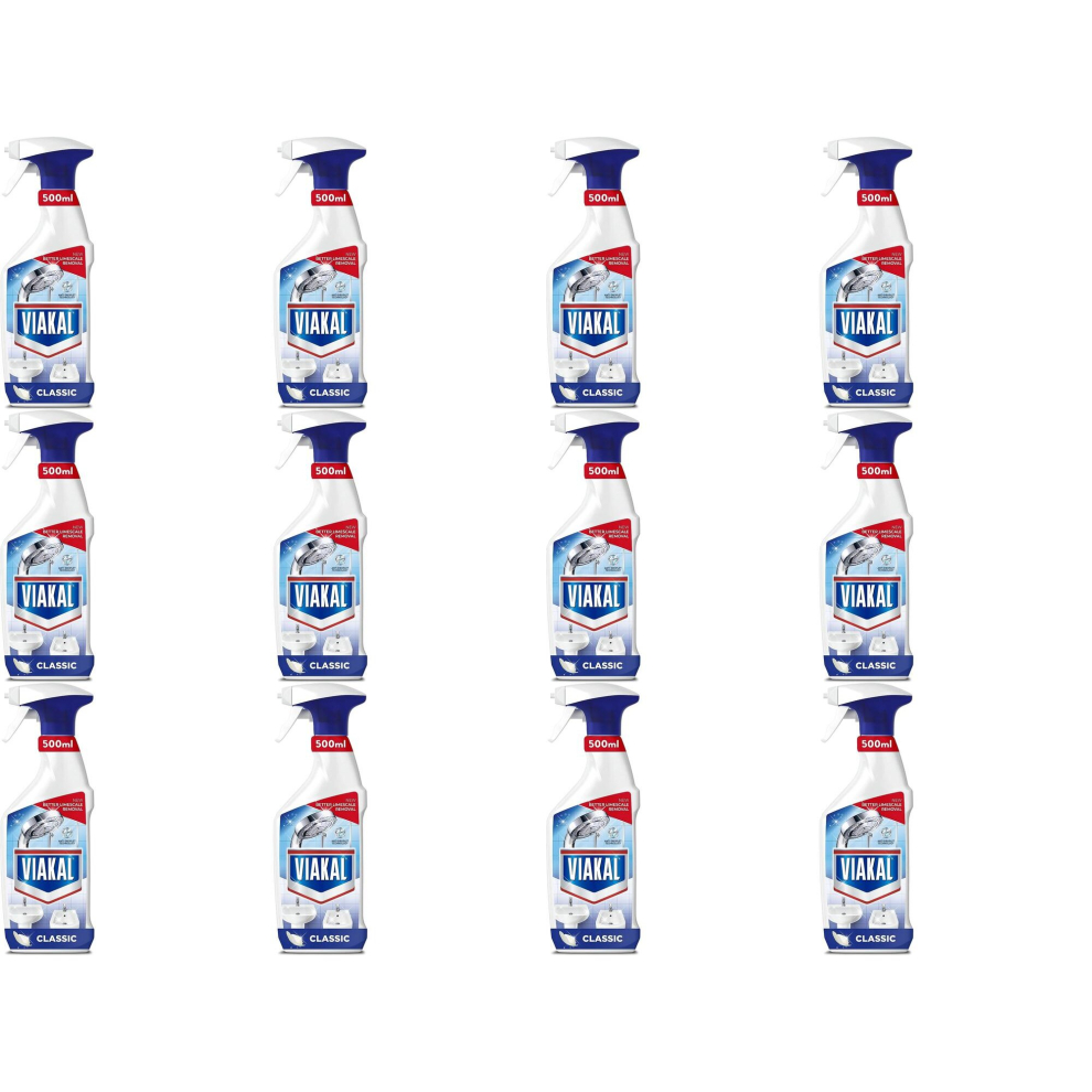 Viakal Classic Limescale Remover Spray, 500ml (NOT FEBREZE) (Blue Spray) (Pack of 12)