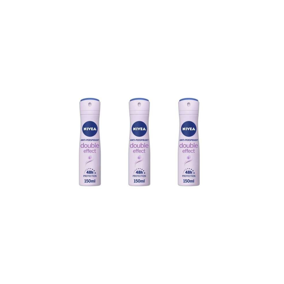 Nivea Deodorant Double Effect For Women 150ml (Pack of 3)