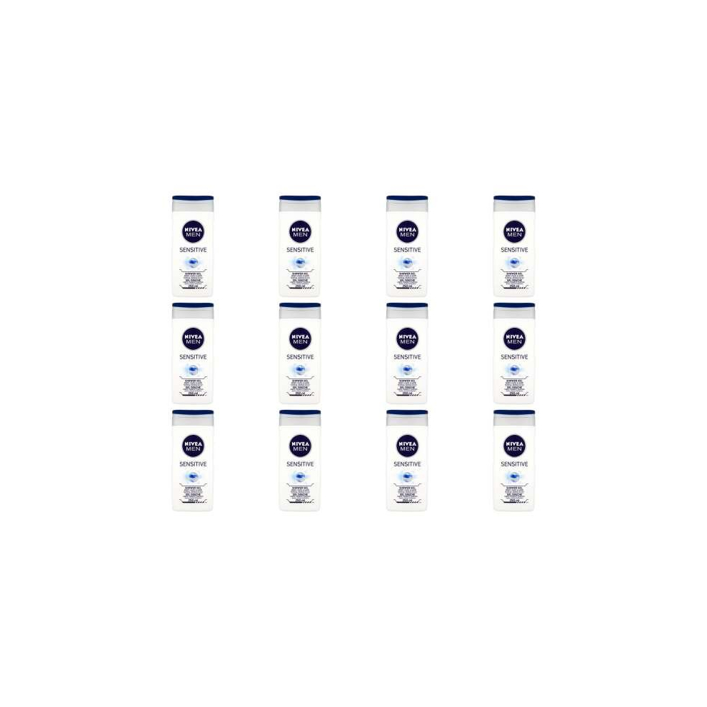 NIVEA MEN Sensitive Shower Gel 250ml (Pack of 12)