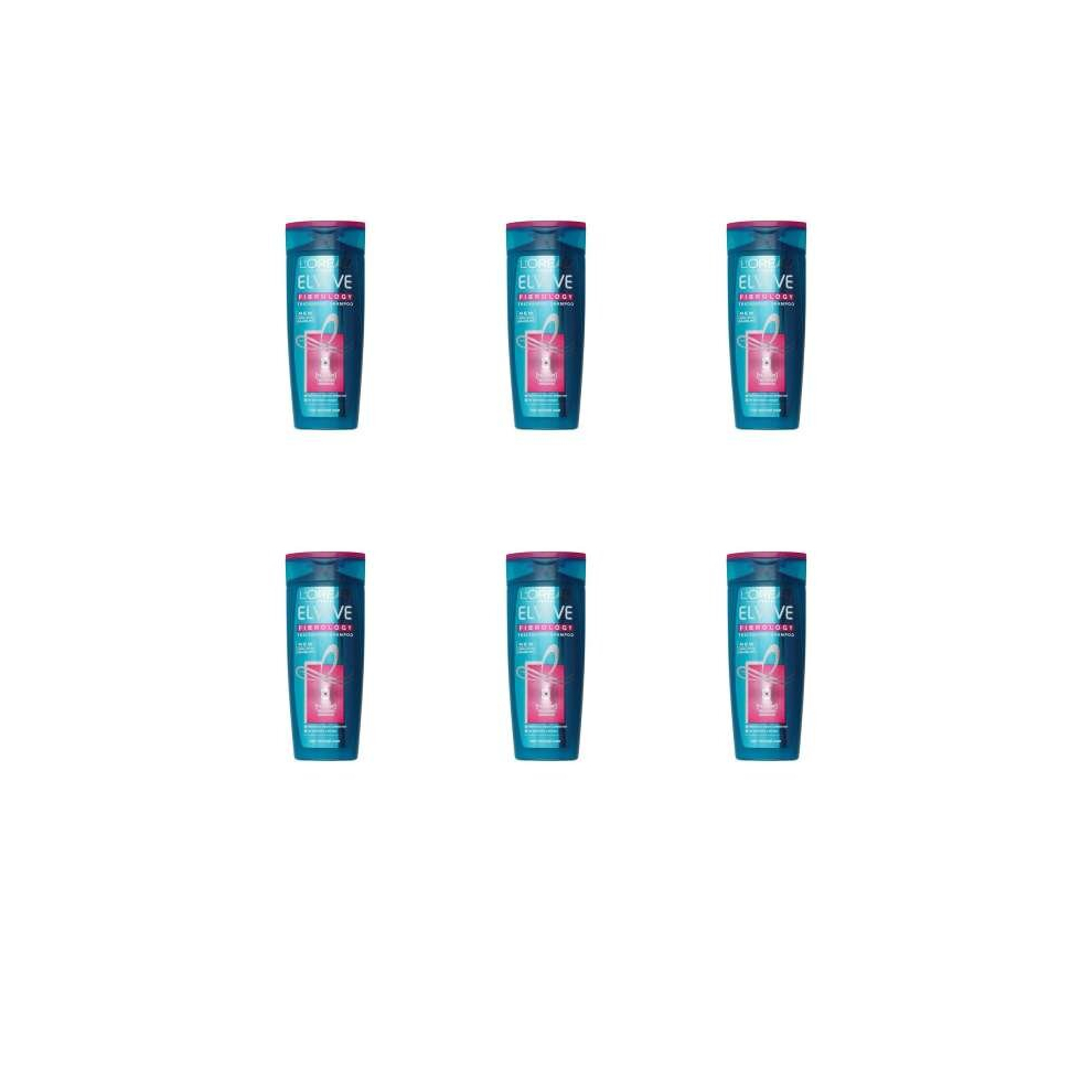 Loreal Paris Elvive Fibrology Thickening Shampoo 400ml (Pack of 6)