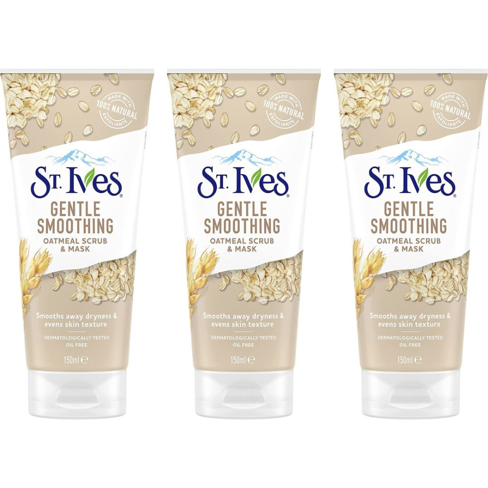 St. Ives Scrub Oatmeal Facial Mask 175 ml (Pack of 3)