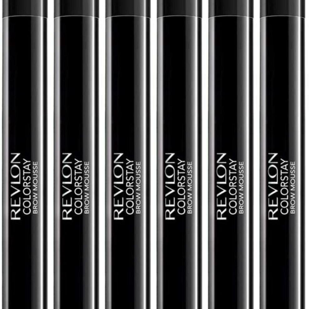 Revlon ColorStay Brow Mousse, Soft Black (Pack of 6)