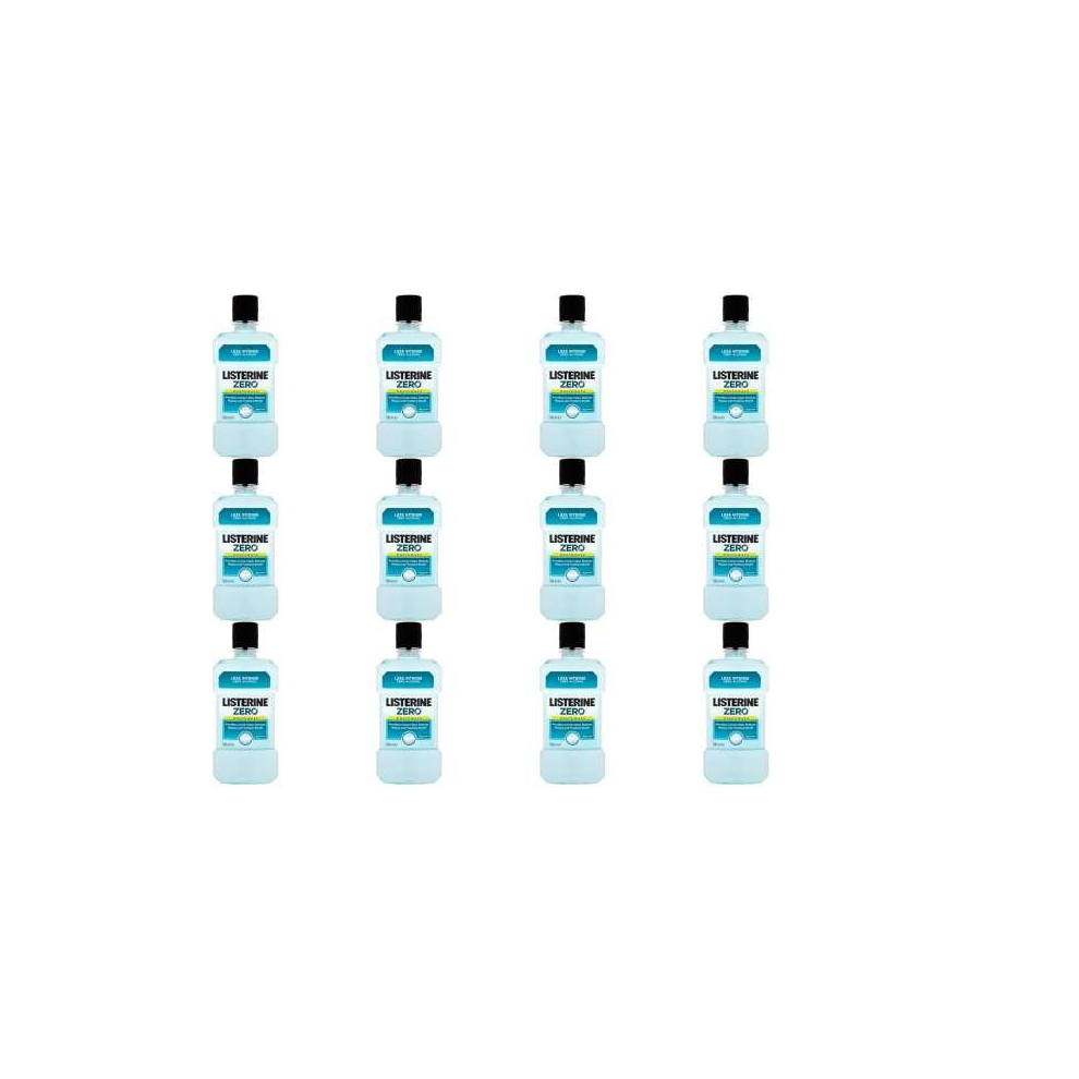 Listerine Zero Mild Mint 500ml (Pack of 12)