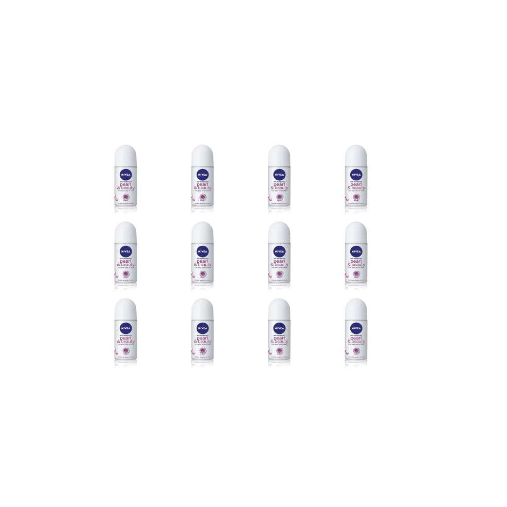 Nivea Pearl & Beauty Roll-On Deodorant For Women 50ml (Pack of 12)