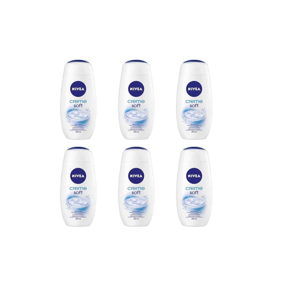 Nivea Rich Moisture Soft Shower Cream 250ml (Pack of 6)