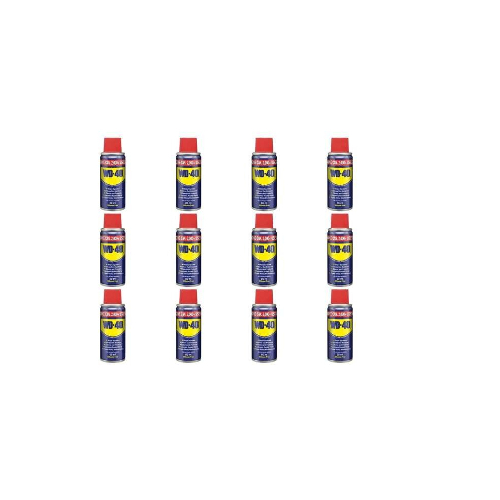 WD40 80ML Lubricant Spray (Pack of 12)