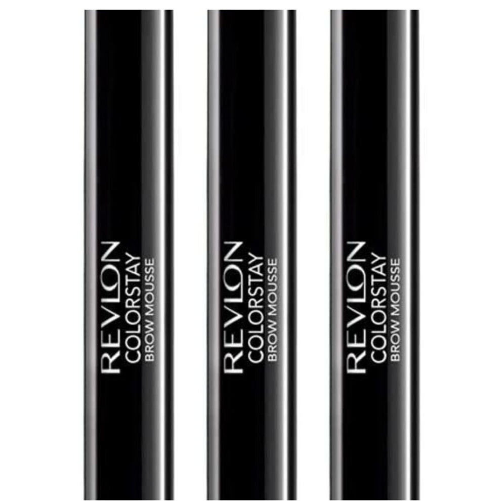 Revlon ColorStay Brow Mousse, Soft Black (Pack of 3)