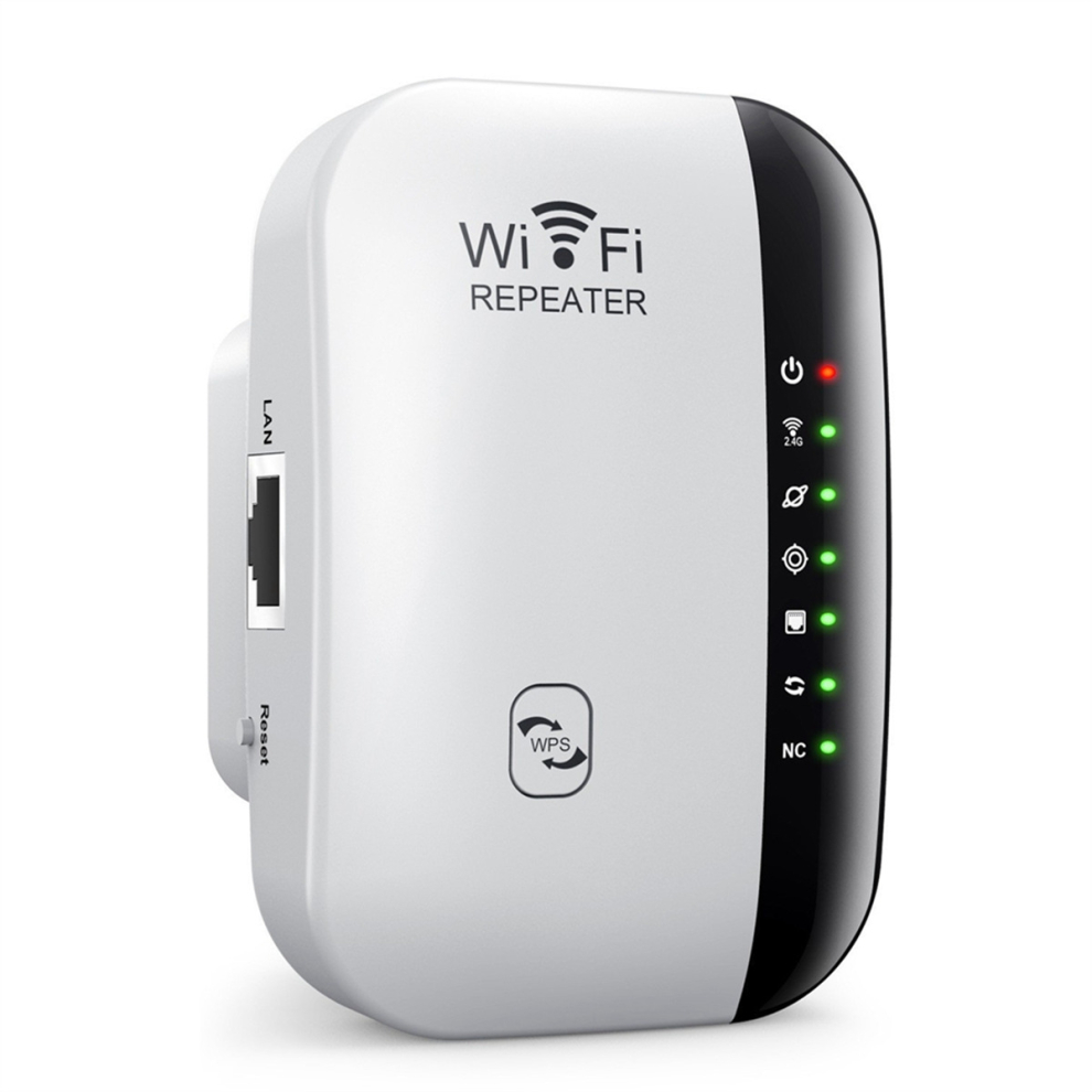Wireless Repeater Built-In Antenna Signal Amplifier 300M,Uk Plug A 4763505484909