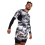 (Medium) VENUM ELECTRON 3.0 MMA LONG SLEEVE RASHGUARD - CAMO GREY 3