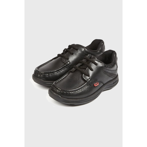 KicKers KICKERS teens reasan lace leather shoes in black - UK 3