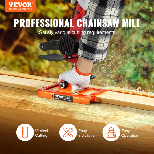 VEVOR VEVOR Chainsaw Mill Vertical Cast Iron Lumber Cutting Guide 2 1