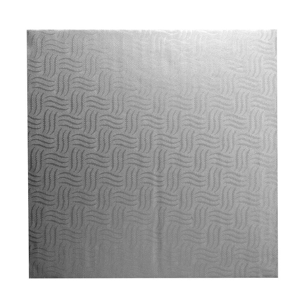 Pack Of 6 Mason Cash Silver Square Cake Boards 30cm 12" 4mm