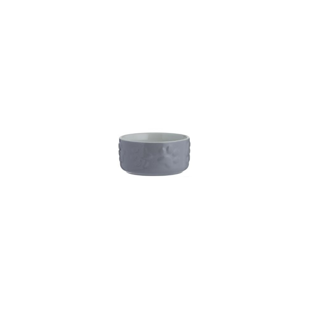 Grey Pet Bowl Heavyweight Stoneware Hamster Guinea Pig Feeding Bowl