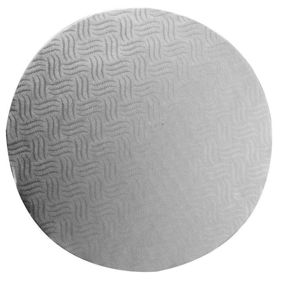 Pack Of 6 Mason Cash Silver Round 30cm Cake Boards