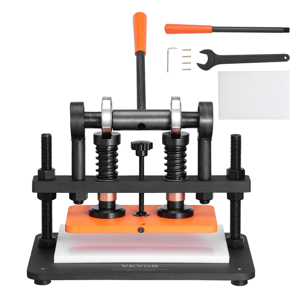 VEVOR Leather Cutting Machine 10.2 x 5.9 in Embossing Plate Manual Die Cutter