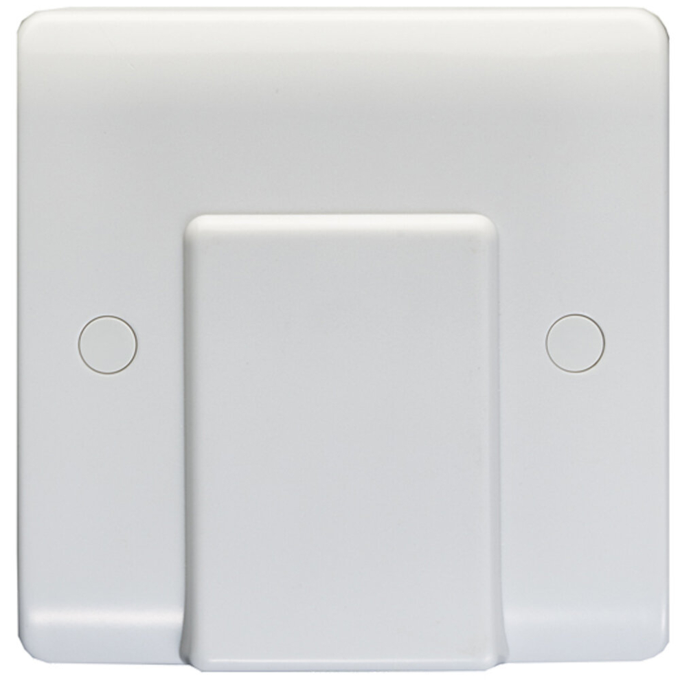 1 Gangle Single 20A Flex Outlet WHITE PLASTIC Boiler Appliance Wall Plate Outlet - Decorative Appliance Switch Wall Plate - Image 2