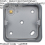 Loops 5 PACK 1 Gang 40mm Surface Mount METAL CLAD Back Box Switch Socket Rounded Earth 2