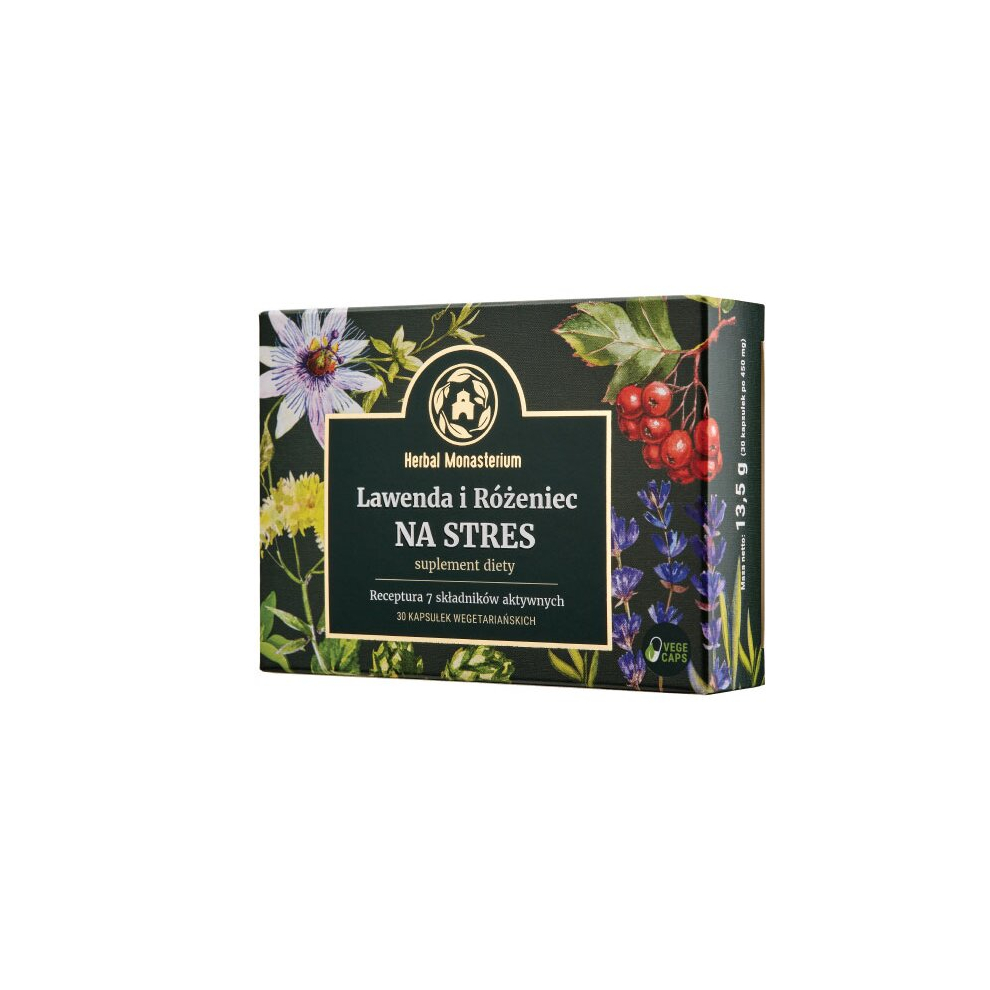 Herbal Monasterium Lawenda i RÃ³Å¼eniec na stres - Lavender + Rosary Stress Relief 30x