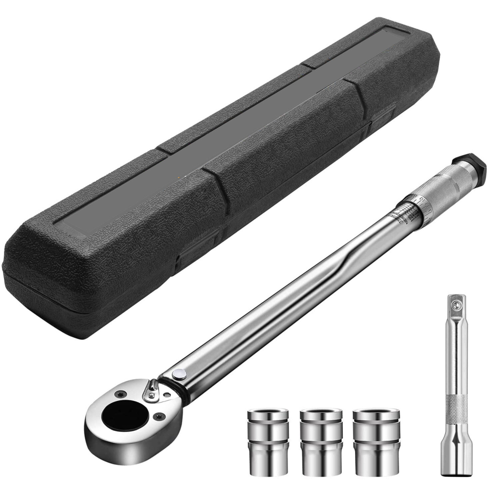 8Pcs 1/2 Inch Ratchet Torque Wrench 28 - 210Nm Sq Drive Socket Tool In Case 141725237125