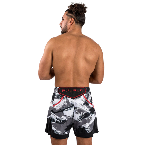 (Medium ) VENUM ELECTRON 3.0 MMA FIGHT SHORTS - CAMO GREY 2