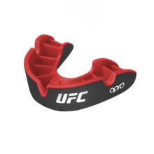OPRO UFC KIDS SILVER SELF FIT MOUTH GUARD - BLACK