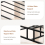 Casart King Size Bed Frame Metal Platform Bed Frame Slat Support 8