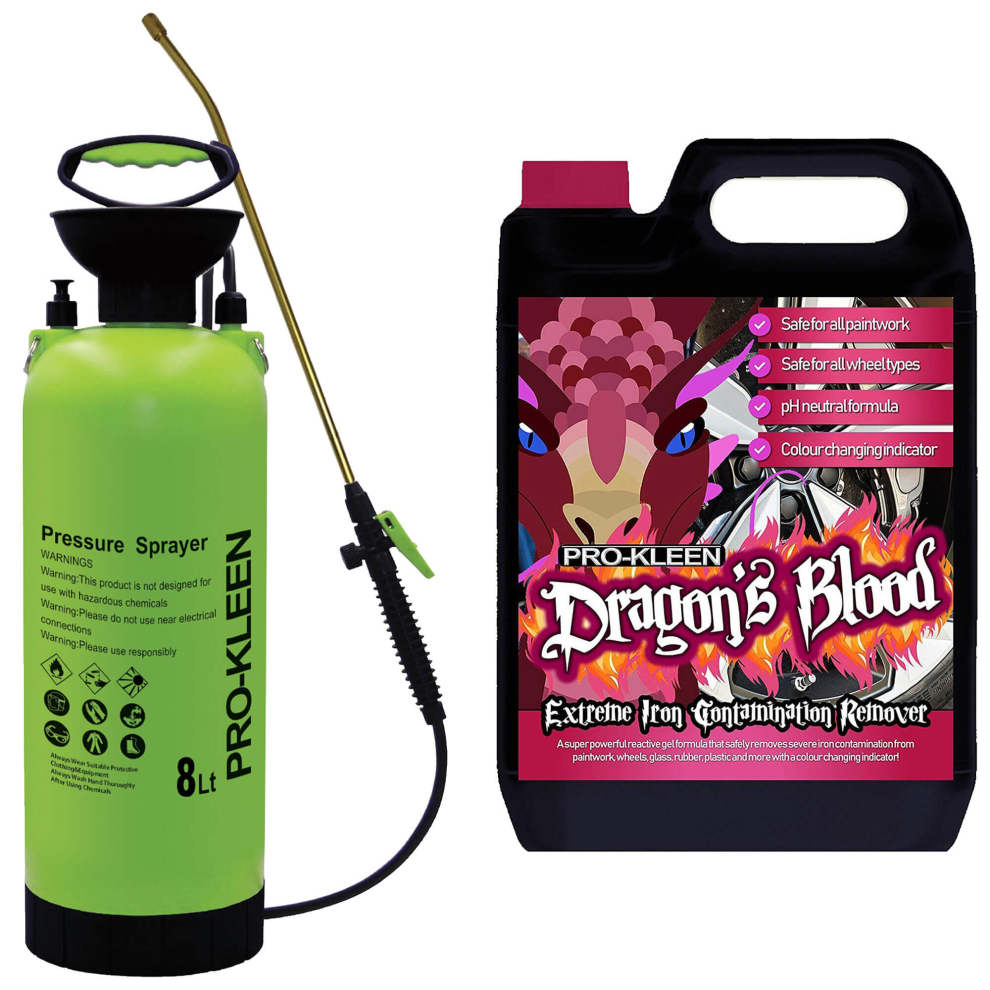 Pro-Kleen (8L) 5L Dragons Blood & Pump Sprayer