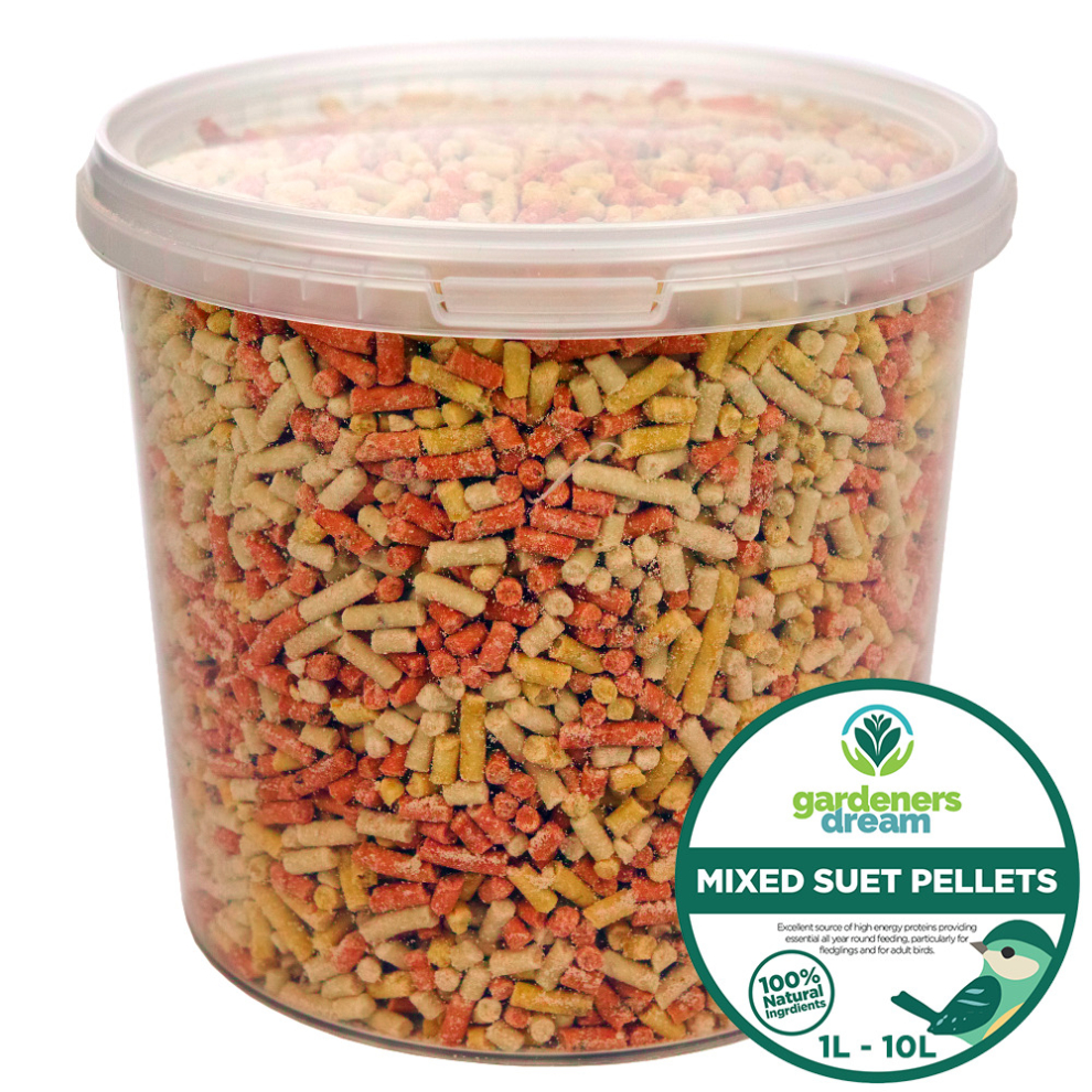 Mixed Suet Pellets - Healthy High Energy Feed Mealworm Berry Wild Bird Food