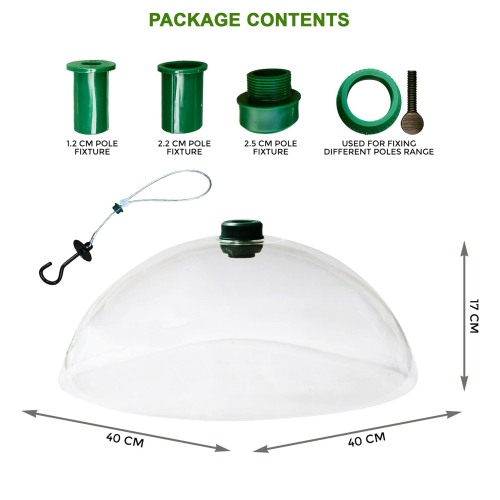 Universal Bird Feeding Station Baffle Dome For Stop Squirrels Stealing Bird Feed 1