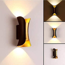 Modern LED Wall Light Sconces IP65 Waterproof Wall Lighting Indoor Outdoor Up Down Wall Lamp Night Light for Hallway, Bedside, Garden, Living Room