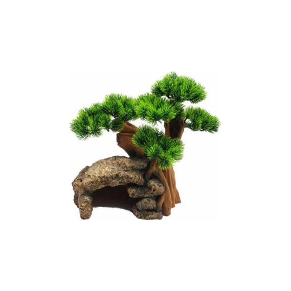 Aqua One Bonsai Tree with Rock Cave