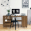 Casart (158 x 50cm) Drop Leaf Sewing Table Foldable Workstation W/ Wheels 6