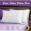 (FIRM DELUXE) Soft Luxury Pillows Stripe Quilted Bed Pillow UK 1