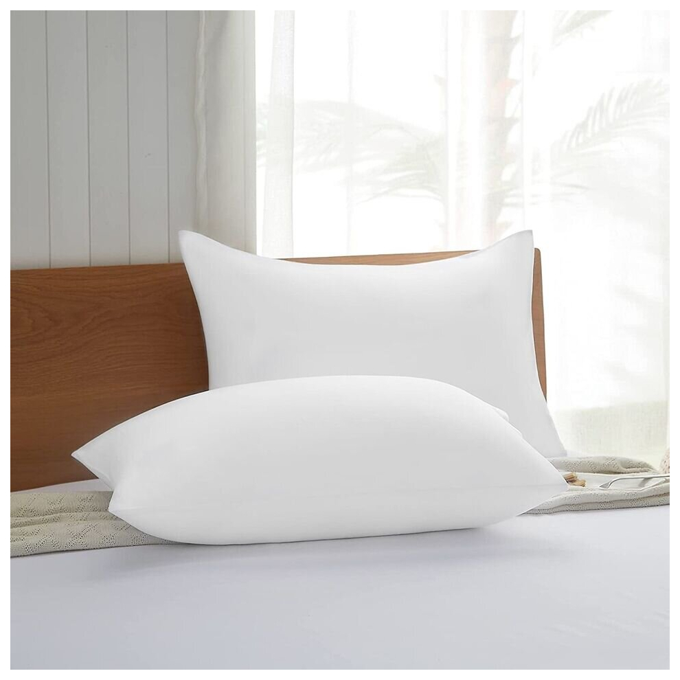 (Delux Pillow Pair) Hotel Quality Extra Filled Soft Bounce Back Pillow