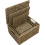 MantraRaj Seagrass Set of 4 Rectangular Lidded Storage Baskets Hand Woven Stackable Multipurpose Kitchen Bathroom With Insert Handles 2
