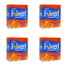Fybogel Orange Sachets - Convenient Fiber Supplement in Zesty Orange Flavor ( Pack Of 4 Boxes Each Box Contain10's )