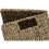 MantraRaj Seagrass Set of 4 Rectangular Lidded Storage Baskets Hand Woven Stackable Multipurpose Kitchen Bathroom With Insert Handles 4