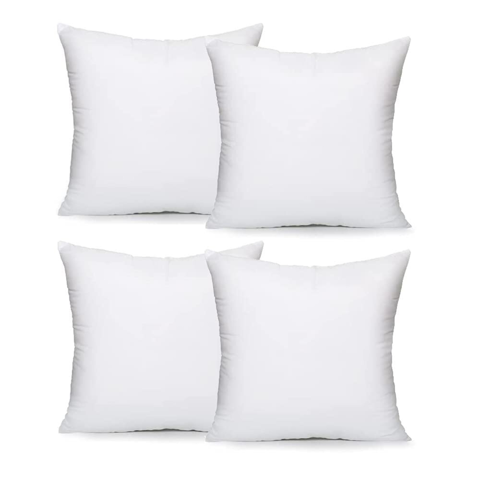 Lancashire Textiles (16 X 16" (40 X 40Cm), Pack Of 4) Hollowfibre Filled Polypropylene Cushion Pads