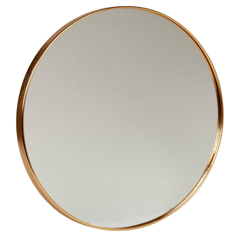 40cm Round Gold Framed Mirror Decorative Porch Hallway Vanity Dresser Art Decor