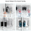 4xSelf Adhesive Wall Mounted Mop Holder Hooks Broom Hanger Spring Clip 7