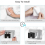 4xSelf Adhesive Wall Mounted Mop Holder Hooks Broom Hanger Spring Clip 4