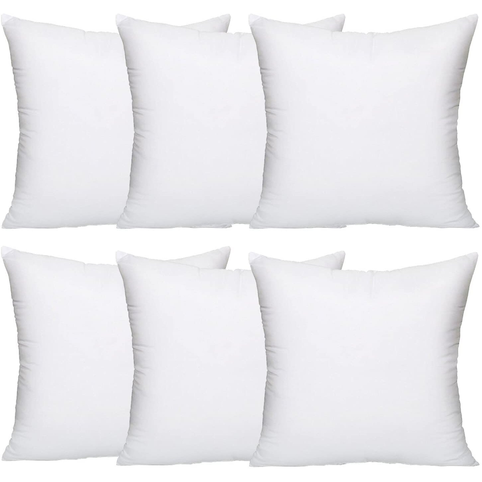 Lancashire Textiles (20 X 20" (50 X 50Cm), Pack Of 6) Hollowfibre Filled Polypropylene Cushion Pads